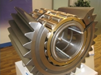 Photo: Model assembly of integrated planet wheel bearing without outer ring