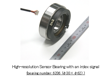 Product photo : High-resolution Sensor Bearing with an index signal (bearing number: 6206(φ30×φ62))