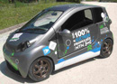Compact, two-seater EV equipped with the In-wheel Motor