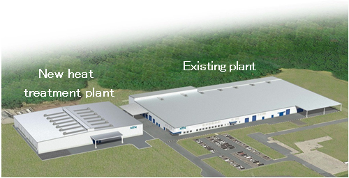 Image of NTN Noto Corporation's heat treatment plant (left)