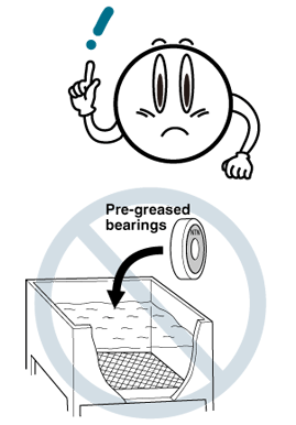 Figure: Observe these precautions when heating bearings