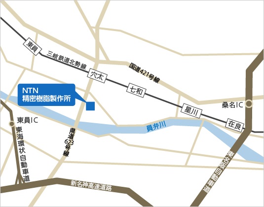 複合材料商品事業部 精密樹脂製作所 アクセスマップ