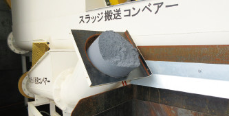 研削スラッジ搬送コンベアー