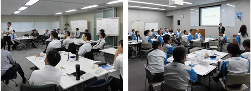 各事業所で実施された「企業理念について考える会」