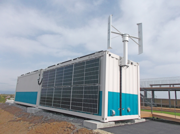 静岡県吉田町の水防センターの独立電源として採用された「N3エヌキューブ」