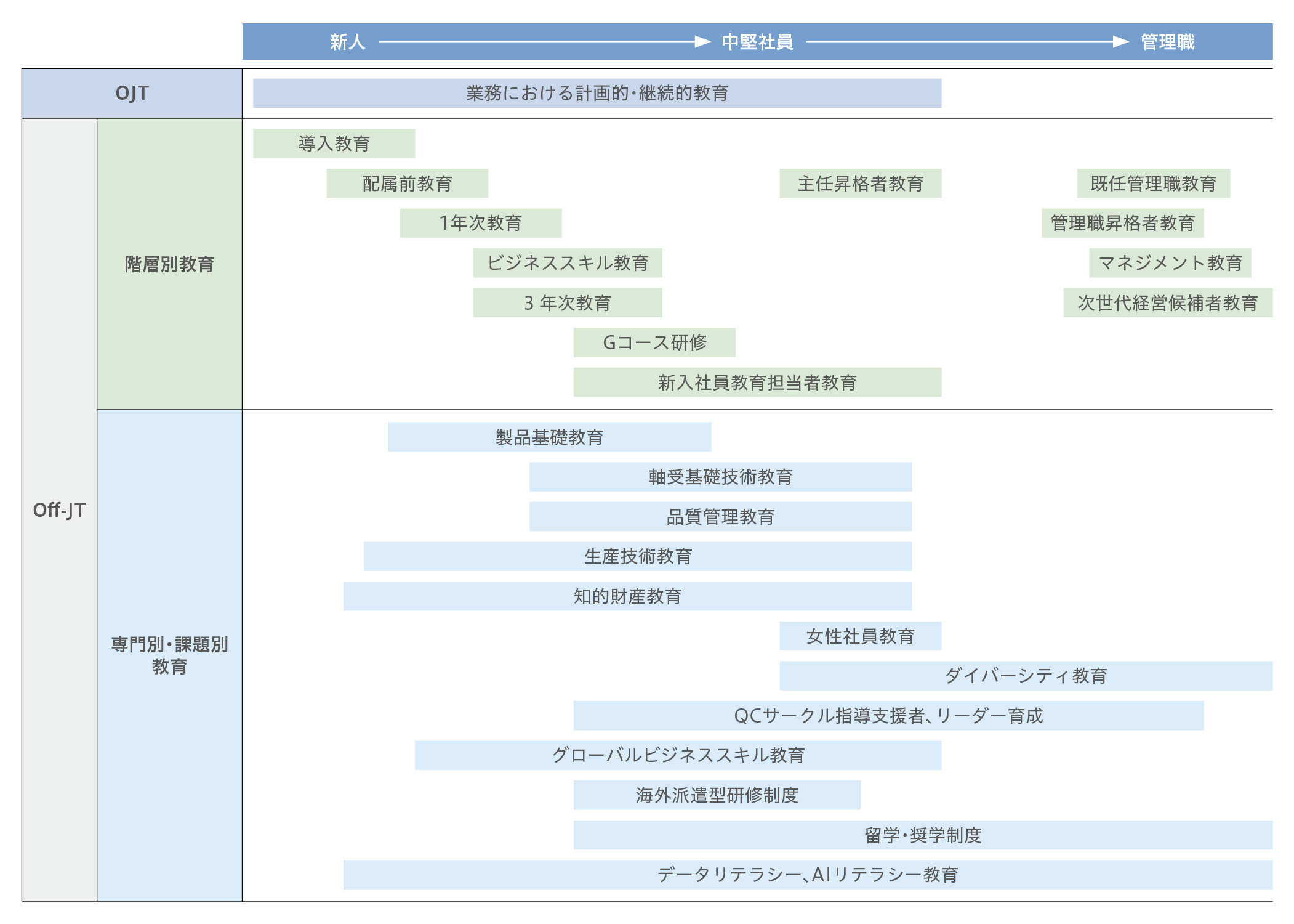 主な研修体系