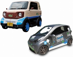 日本とフランスの実証事業車両も展示