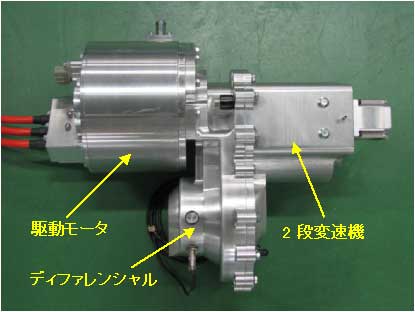 製品写真：ワンモータEV駆動システム(インバータ除く)