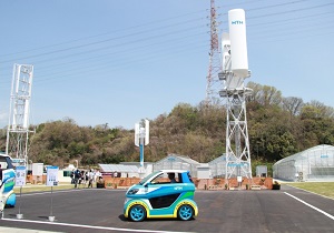 発電エネルギーを活用したEVの試乗会