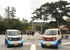 インホイールモータ方式の超小型モビリティとして日本で初めてナンバーを取得