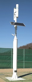 福島空港公園(緑のスポーツエリア)に設置された「NTNハイブリッド街路灯」