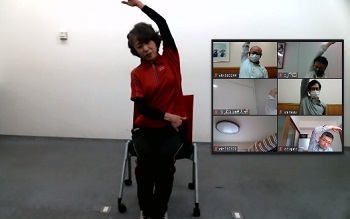 コロナ禍における在宅勤務疲れ解消のため、オンラインストレッチセミナーを開催